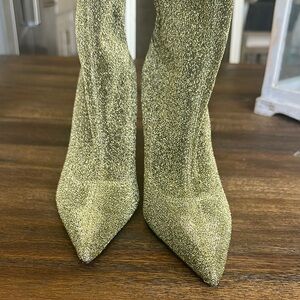 Gold Glittery Boots